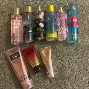 VS & BBW Perfume and Lotions